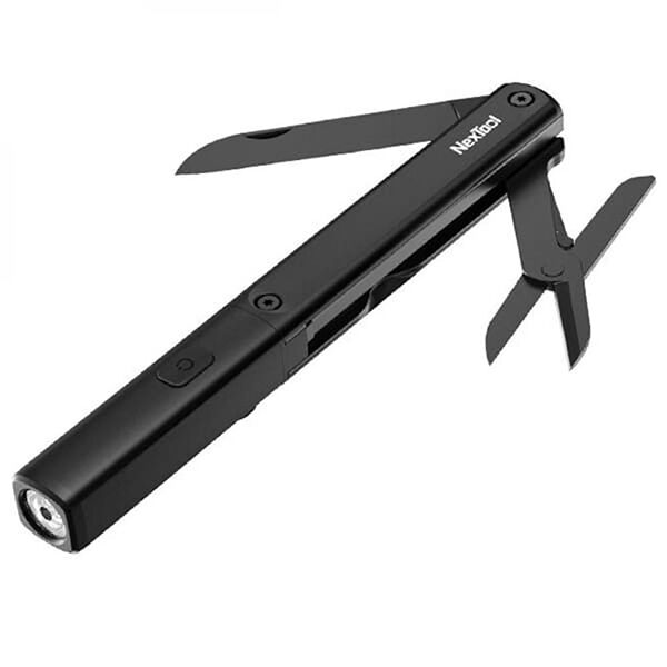 Мультитул фонарик-ножницы-нож Nextool N1 (3 в 1) (Black) - 1
