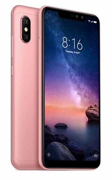 Смартфон Redmi Note 6 Pro 32GB/3GB (Rose Gold/Розовый)  - характеристики и инструкции 