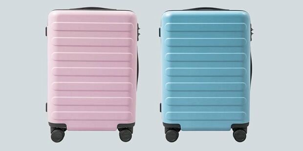Чемодан 90 Points Rhine Flower Suitcase 20 (Pink/Розовый) - 4