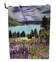 Пакет подарочный ламинированный(180x230x100мм) (Purple/Фиолетовый)
