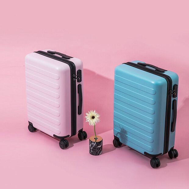 Чемодан 90 Points Rhine Flower Suitcase 20 (Pink/Розовый) - 2