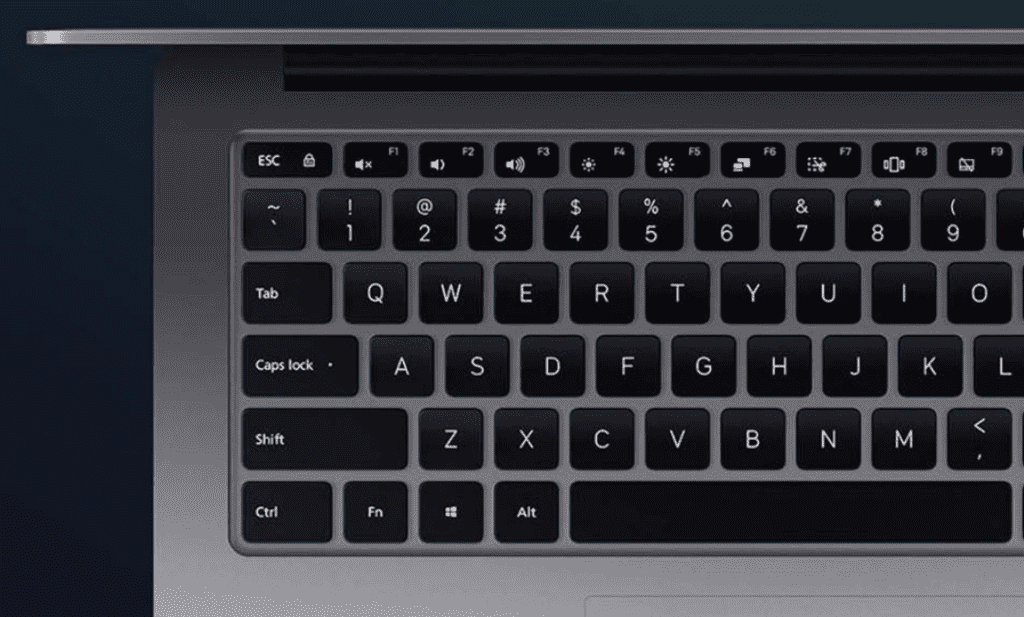 Дизайн клавиатуры ноутбука Xiaomi Mi Notebook Pro 15" 2021 Ryzen Edition